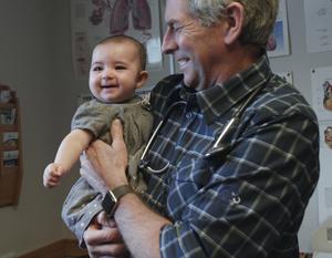 Dr. Schillhammer with baby