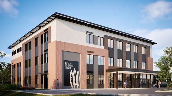 Construction rendering of Arlington Medical Plaza