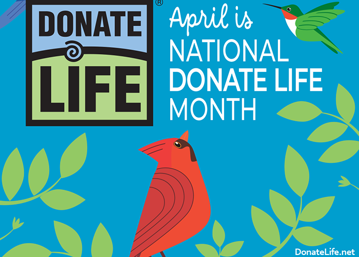 April is National Donate Life Month