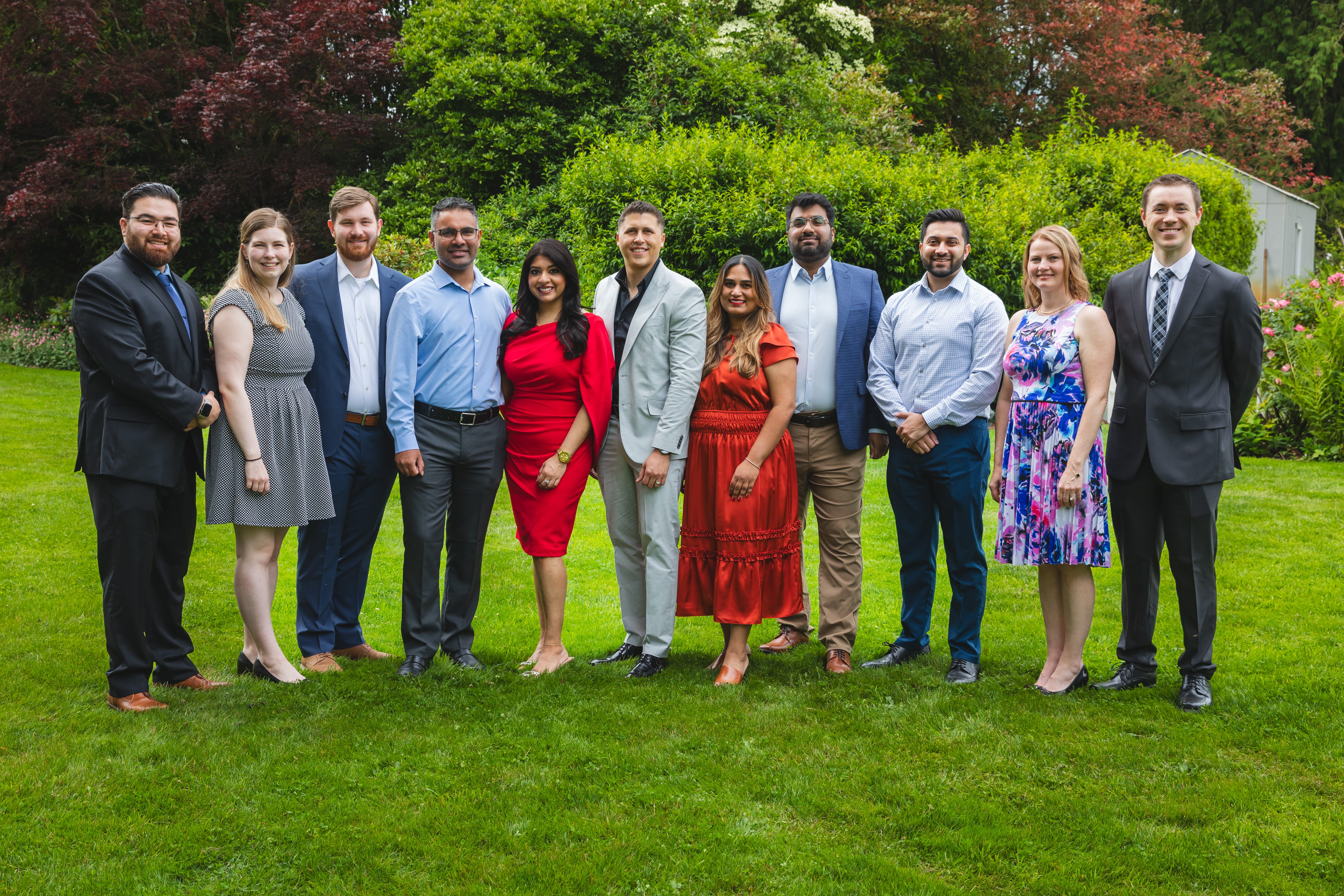 Group of eleven residents from 2024 Graduation Ceremony