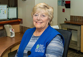 Woman sitting at a desk