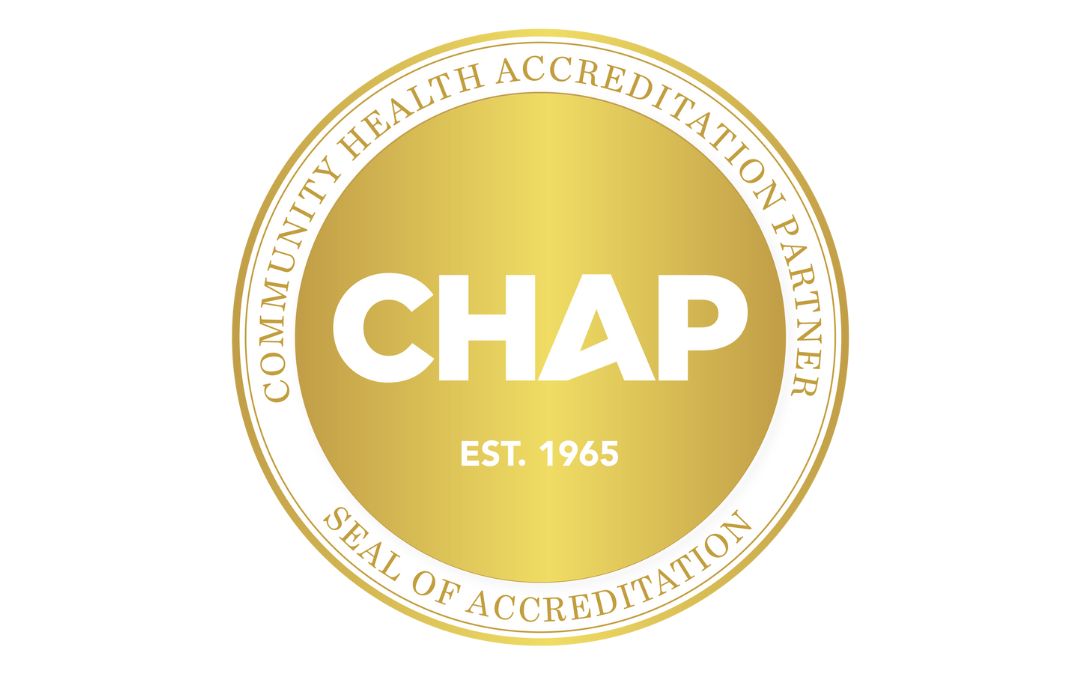 Sello de acreditación de Community Health Accreditation Partner