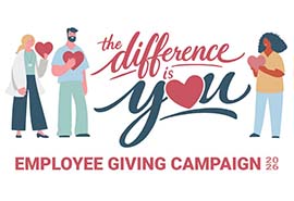 Logotipo de la campaña de donaciones de empleados