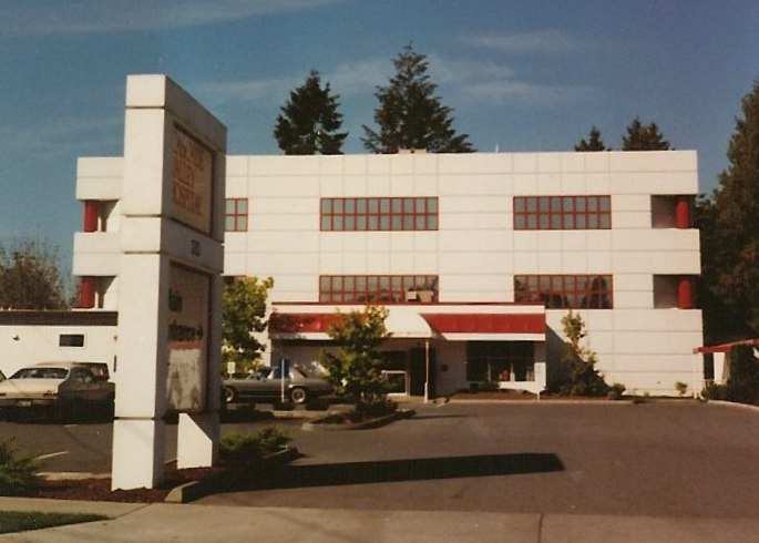 Cascade Valley Hospital historical exterior Historical photo of exterior of hospital