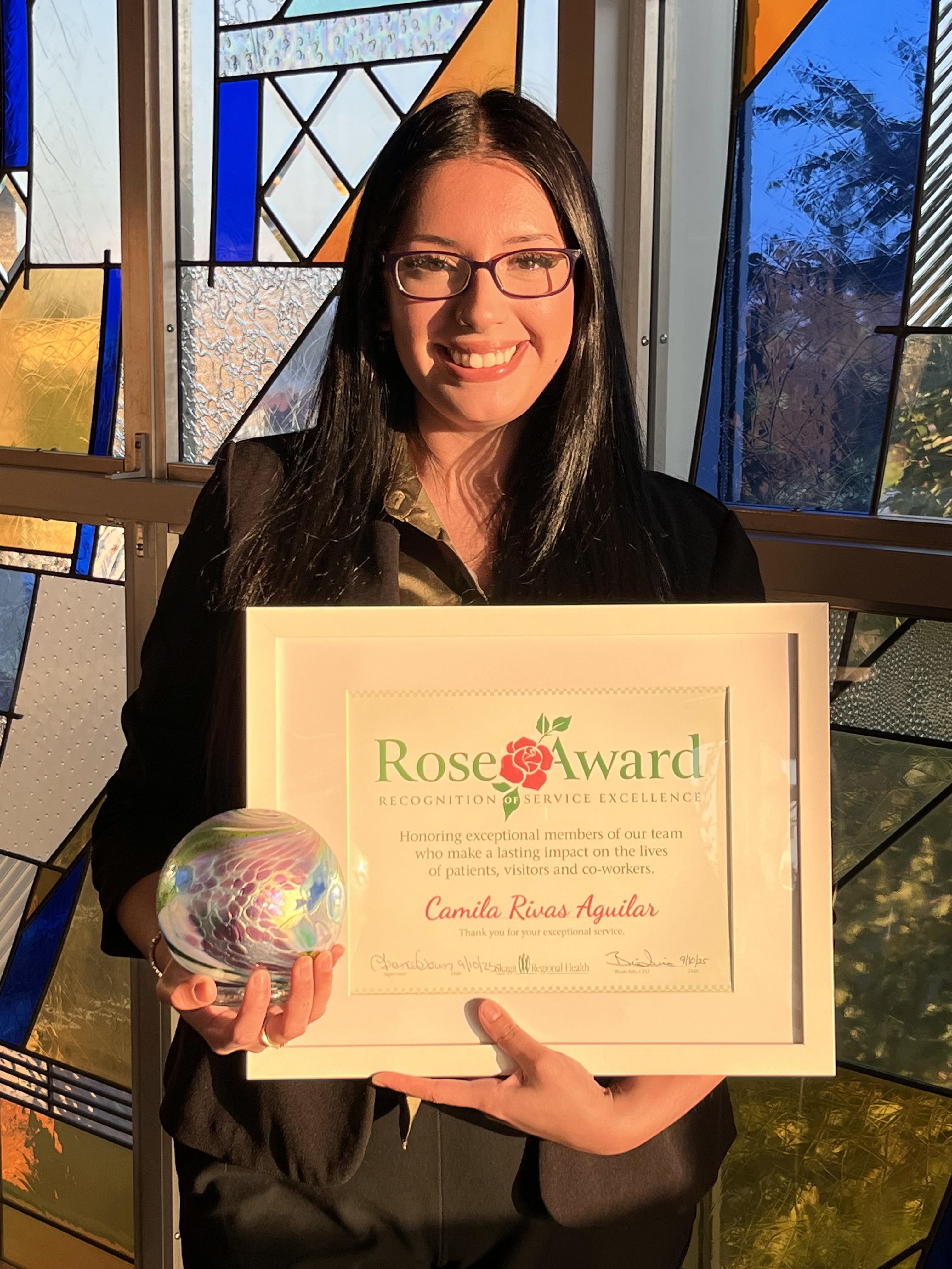 Victoria Rojas Award Felicitaciones a nuestra ganadora del Rose Award, Camila Rivas Aguilar ...