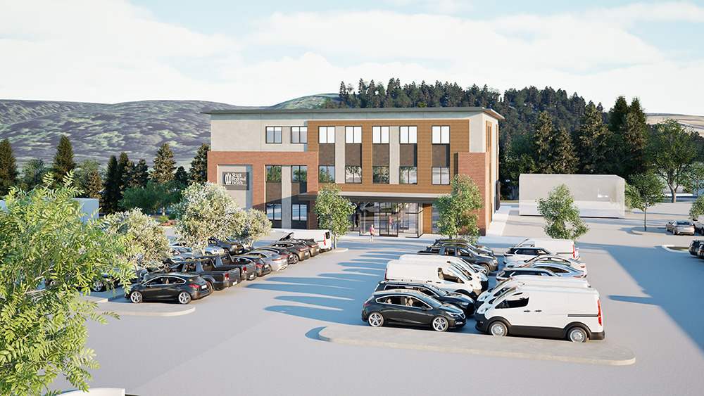 New construction for Skagit Regional Health in Arlington Rendering of new medical building