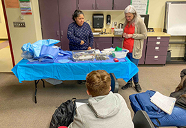 Skagit Regional Health Surgical Services speaks with Middle school students