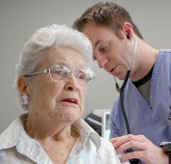 Elderly Woman with provider