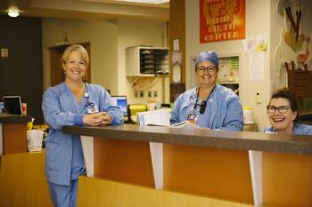Family Birth Center Staff at front Desk