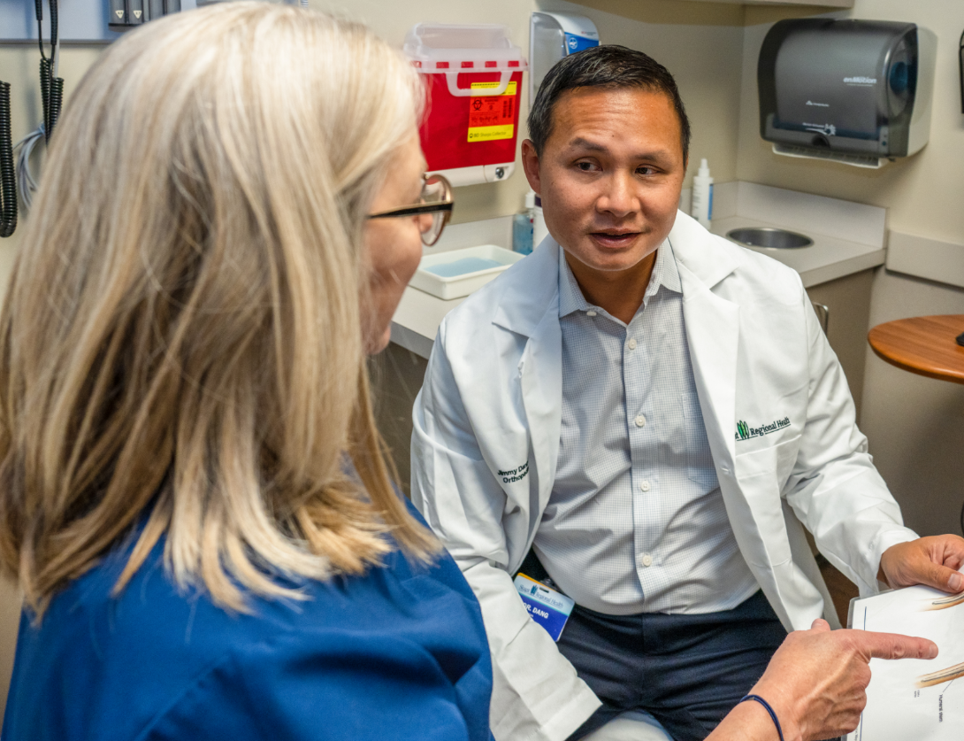 Jimmy Dang, DO at Skagit Regional Health with patient
