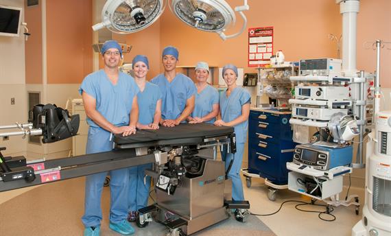 Providers in operating room