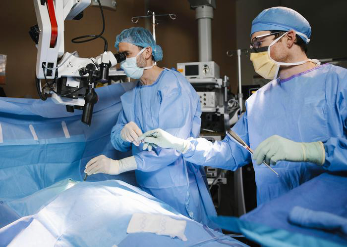 Dr. Mourning in operating Room